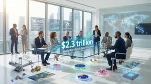 The atmosphere of the image reflects a working team that shares ideas, resources, and responsibilities. The group appears to be planning or making decisions together for the benefit of a larger community or organization